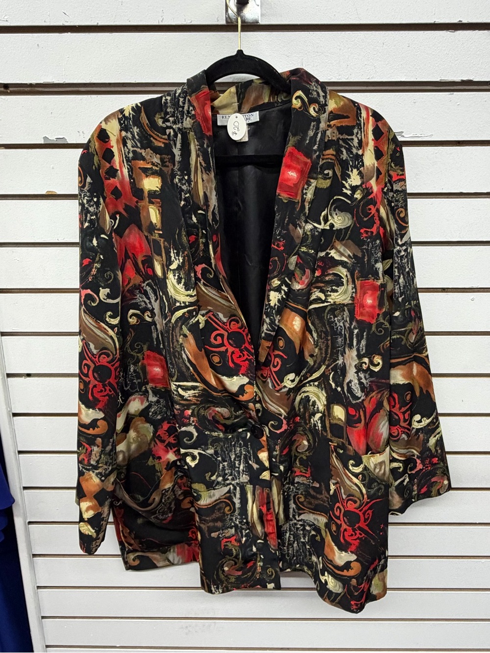 Vintage Kensington Square Abstract Print Blazer Made in USA